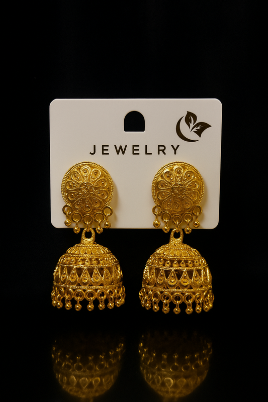 Gold & Silver Jhumka Combo – Set of 2